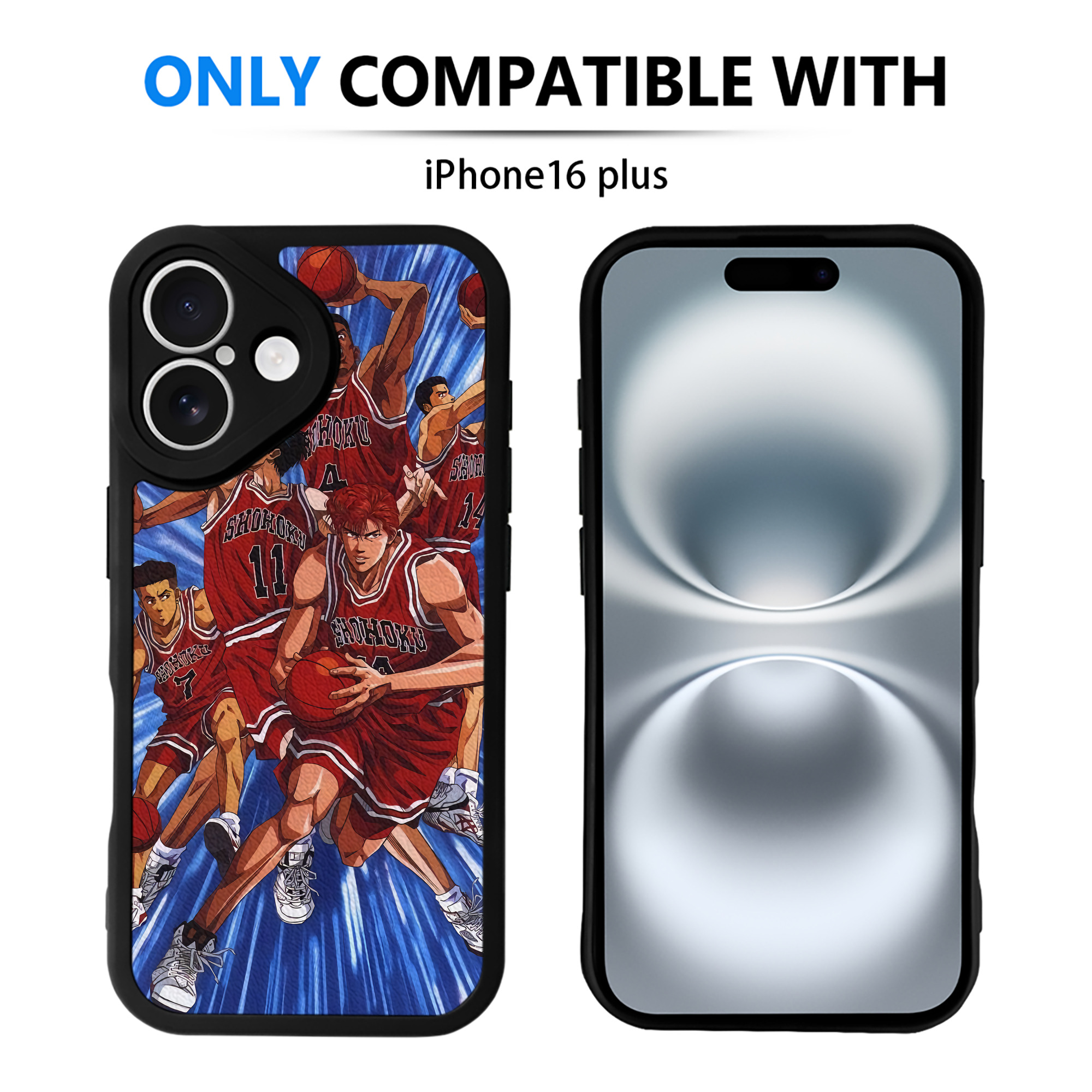 （画像用） SLAM DUNK／スラムダンク 【iPhone 16シリーズ対応】シリコンスマホケース（レザー調） 材質：シリコン